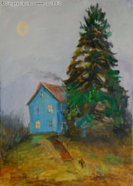 The blue house in Hannila