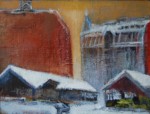 Artist Sergey Opuls - Painting "Winter on the Hay market"