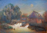 Artist Sergey Opuls - Painting "Evening at the mill"