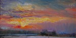Artist Sergey Opuls - Painting "Springs sunset"