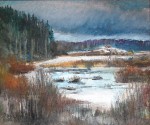  "The Lipovskoye lake in winter. Hannila"