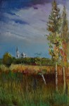 Artist Sergey Opuls - Painting "The Intercession Church in Cherevatovo"