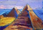 Artist Sergey Opuls - Painting "Pyramids"