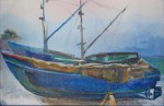 Artist Sergey Opuls - Painting "Fishing Boat in Sochi"
