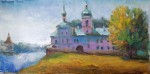 Artist Sergey Opuls - Painting "Spaso-Preobrazhensky Mirozhsky Monastery. Pskov"