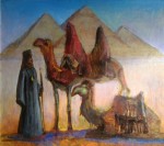  "Meeting on the road. Pyramids of Giza"