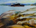 Artist Sergey Opuls - Painting "Tankers in the roadstead"