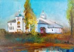 Artist Sergey Opuls - Painting "Church of St. Nicholas on the Neva -1"