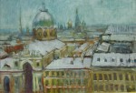 Artist Sergey Opuls - Painting "St.Katharina church on the Nevsky prospect from the clock tower of the Duma"