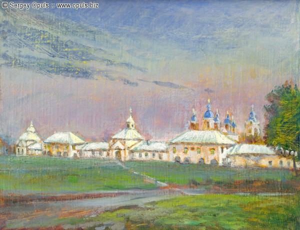 После дождя. Каре Коневского монастыря
