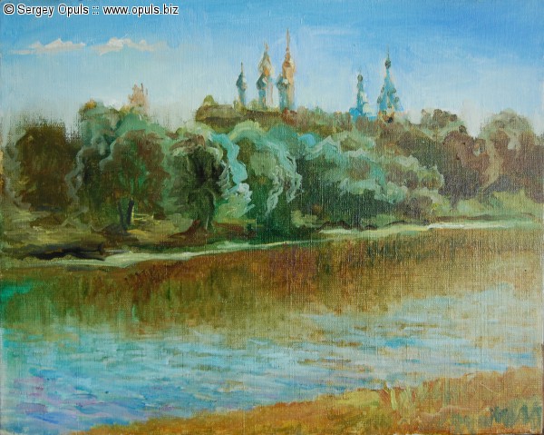 Москва-река в Коломне.
