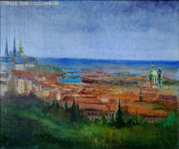 Вид на Прагу от Страховского монастыря