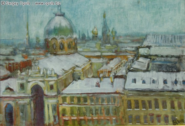 Церковь Св.Екатерины на Невском с часовой башни Думы